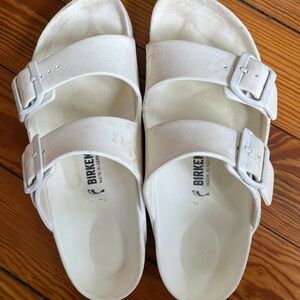 Birkenstock White Double-Strap Sandals